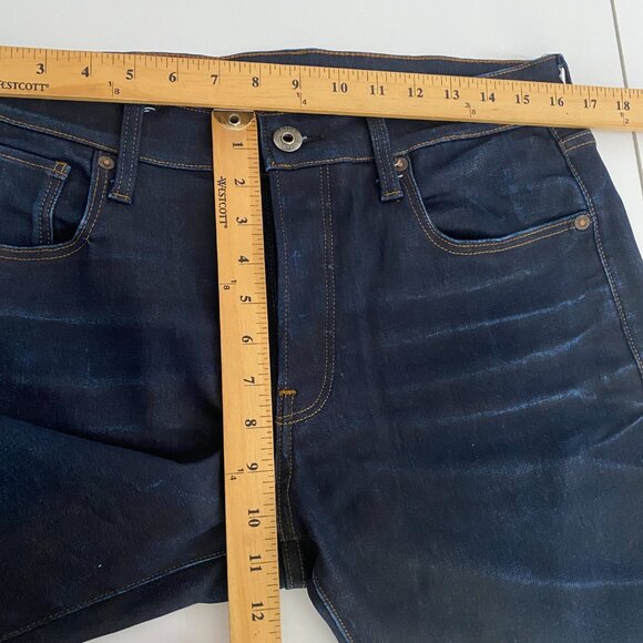 G Star Raw 3301 Straight Tapered Jeans Mens 33x34 Dark Wash Button Fly Stretch - Picture 12 of 14